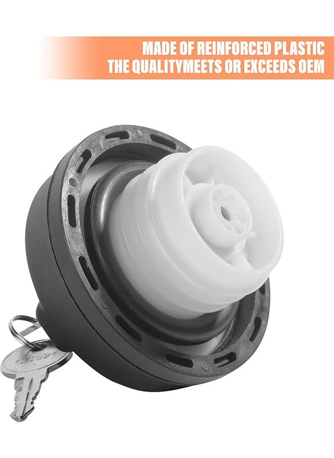 زفيف قفل غطاء الغاز مع مفتاحين، غطاء وقود القفل متوافق مع Chevy Honda Nissan Acura Mazda Cadillac GMC Vehicle 4Runner FJ Cruiser Silverado Camaro والمزيد، استبدال #10504 77300-47020  - Image 4
