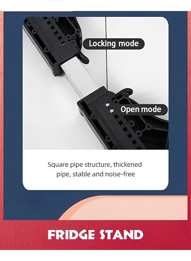 EETU Washing Machine Stand, Adjustable Refrigerator Stand With 8 Strong Feet,Washing Machine Pedestal Multi-Functional Base For Dryer,Black - Image 5