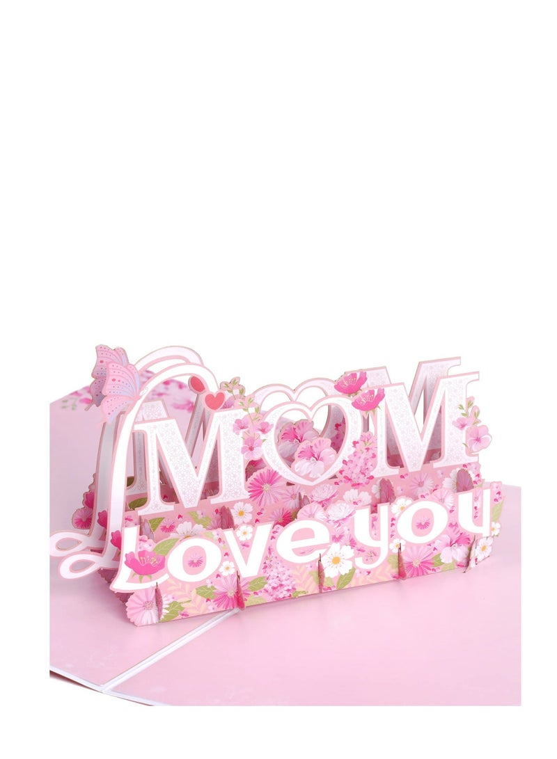 Mothers Day Card, Mothers Day Cards, Love Pop Cards for Mom, Happy Mothers Day Card, for give 3D Mothers Day Card from Daughter or Son, Unique Mothers Day Gifts(5.9 X 7.87” Pop Up ) - Image 1