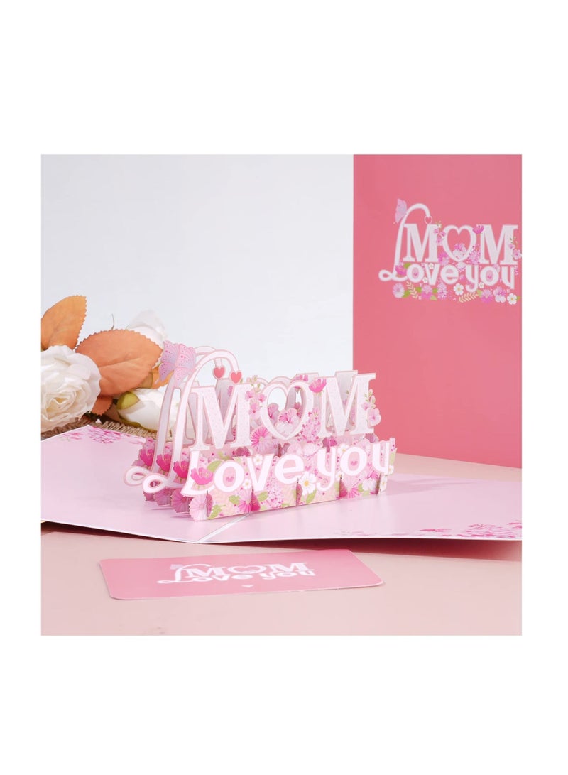 Mothers Day Card, Mothers Day Cards, Love Pop Cards for Mom, Happy Mothers Day Card, for give 3D Mothers Day Card from Daughter or Son, Unique Mothers Day Gifts(5.9 X 7.87” Pop Up ) - Image 4