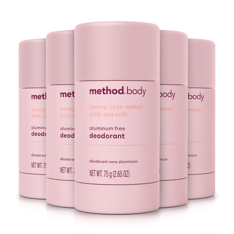 Method Deodorant Pure Peace Aluminum Free 12 Hour Protection 265 oz Pack of 5