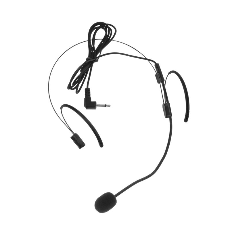 Head Mounted Microphone for Stage Lectures Presentations Singing Tour Guides Black - Image 2