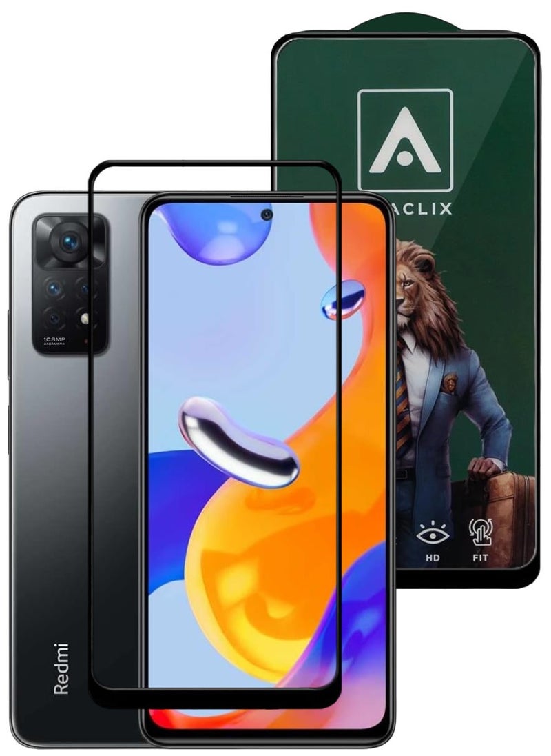 ACLIX Antistatic ESD Dustproof Premium Quality High Definition Tempered Glass Screen Protector Designed For Xiaomi Redmi Note 11 Pro - Image 1