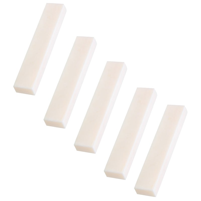 5Pcs DIY Blank Buffalo Bone Nut String Pillow for Classical Electric Acoustic Guitar 52x6x10mm - Image 1