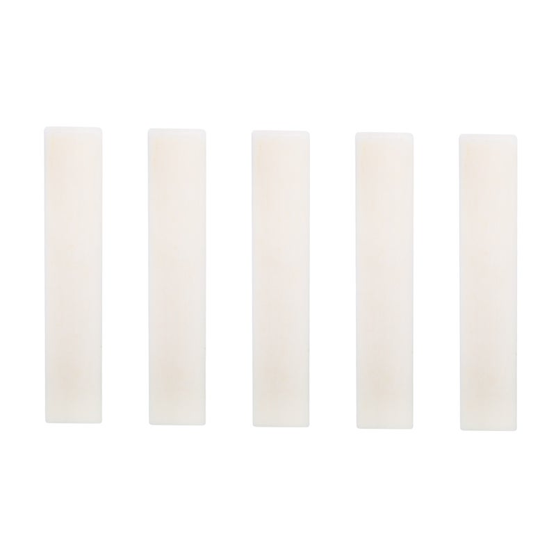 5Pcs DIY Blank Buffalo Bone Nut String Pillow for Classical Electric Acoustic Guitar 52x6x10mm - Image 5