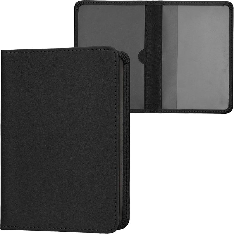 kwmobile Driving License Holder with Card Slots Passport - Black PU Leather Protective Wallet Case Quick assemble - Image 1