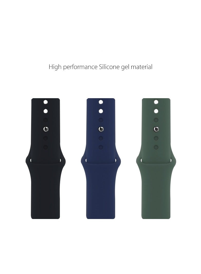 Samu Apple Watchband 42MM/44MM/45MM/49MM Silicone Strap for Apple Watch All Series Sand Pink - Image 4