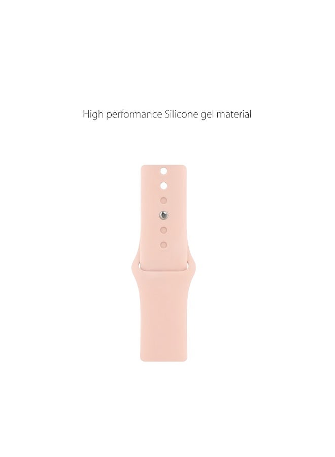 Apple Watchband 42MM/44MM/45MM/49MM Silicone Strap for Apple Watch All Series Sand Pink - view 4