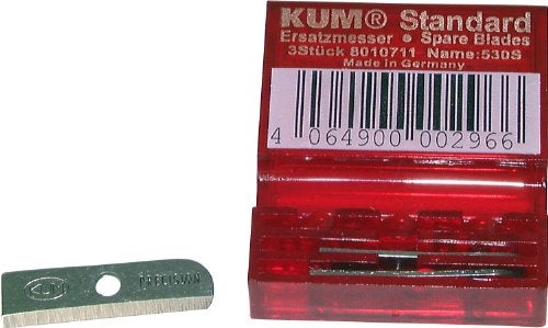 Kum 801.07.11 Tempered Steel Standard Size Spare Blades for Pencil Sharpeners - Image 2
