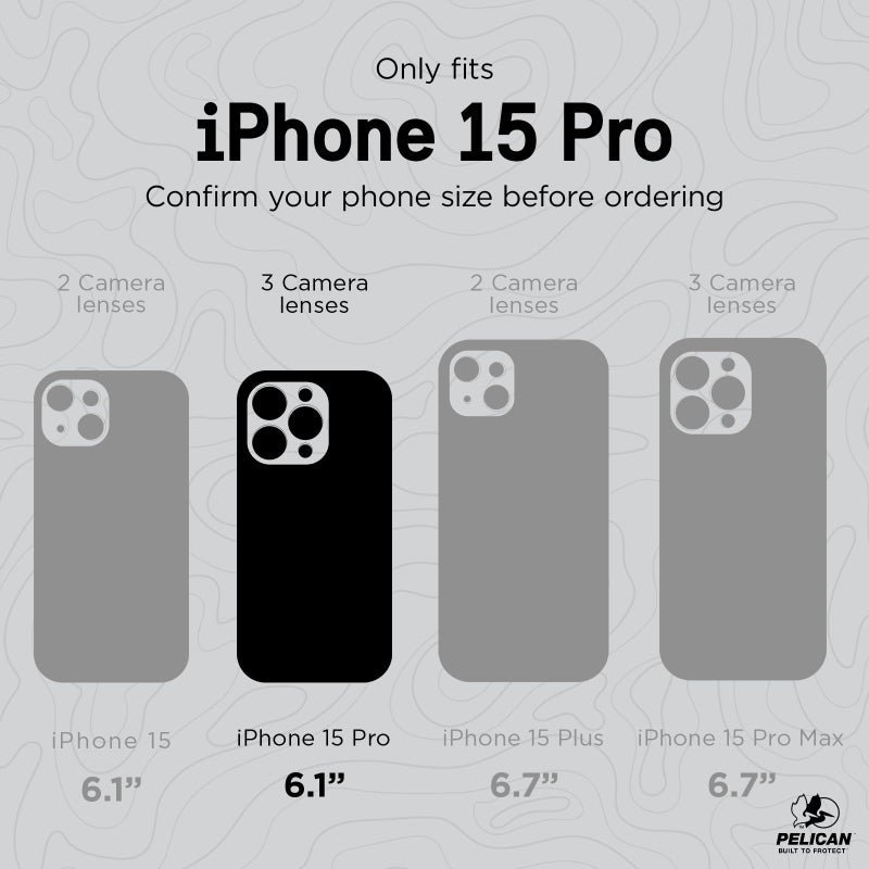 Pelican Protector Series - iPhone 15 Pro Case 6.1" [Compatible with MagSafe] Magnetic Phone Case with Anti-Scratch Tech [16ft MIL-Grade Drop Protection] Protective Cover for iPhone 15 Pro - Black - Image 2