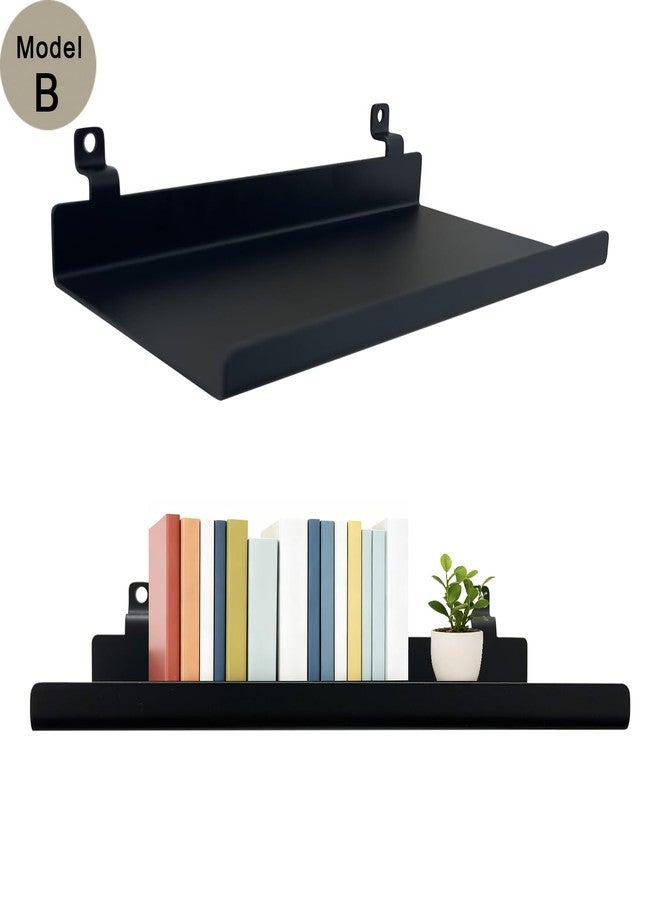 TRAIN2 ART Wall Shelves for Wood Slat Acoustic Panels, 2 Pack 8x4 Inch and 12x4.8 Inch Retail Display Shelves for Storage, Metal Boutique Display Shelf Accessories for 3D Wall Panels - Image 4