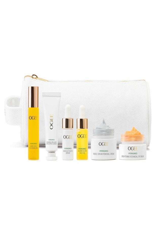 Ogee Discovery Set - Skincare Gift Set - Best-Sellers in Travel-Friendly Sizes - Includes Hyaluronic Acid Serum, Brightening Eye Balm & More - Image 1