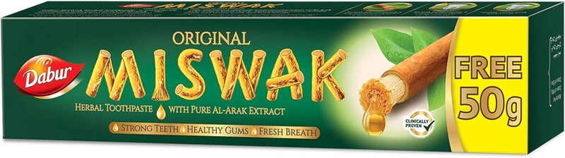 Dabur معجون أسنان دابر مسواك العشبي (120 جرام + 50 جرام مجاناً) - Image 1