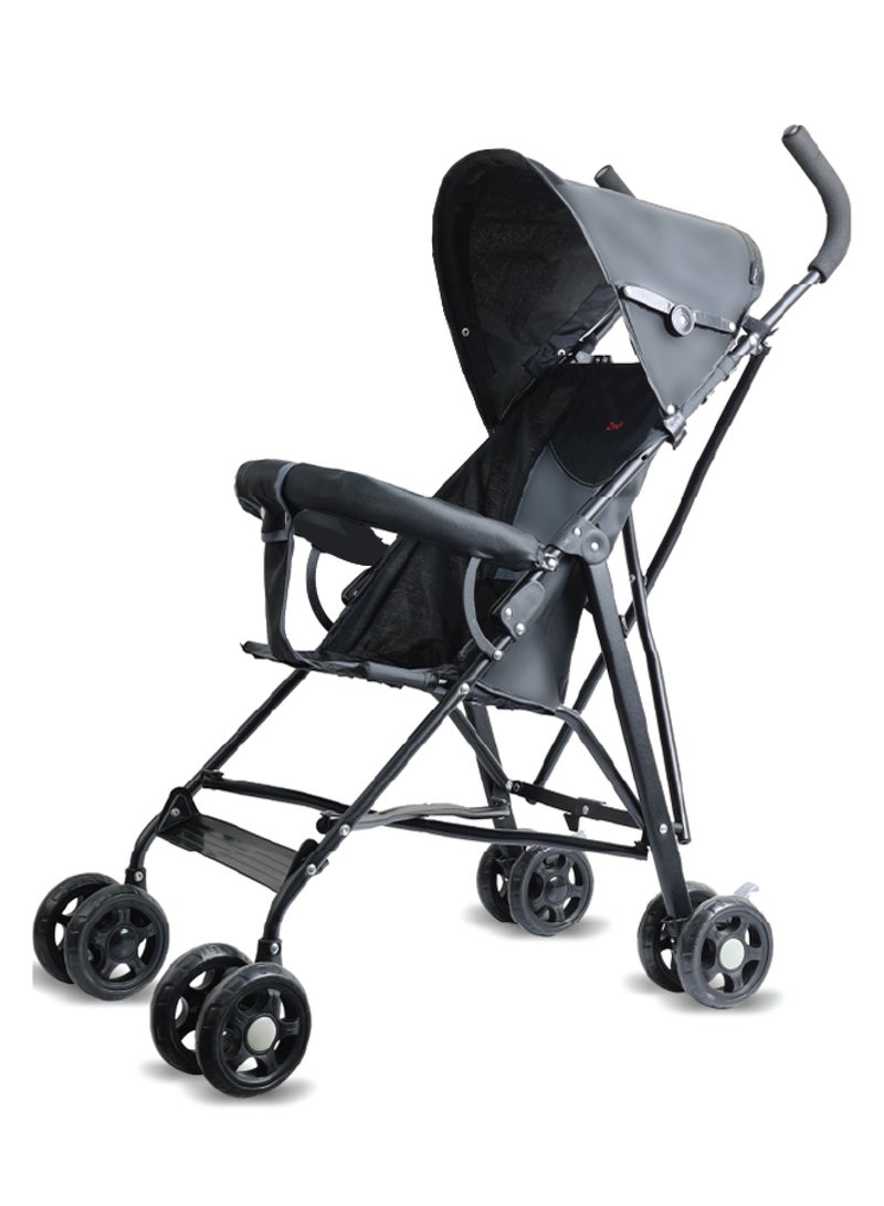 Zenito Ultra-Lightweight 4KG Buggy Stroller - Compact & Portable -Lightest Baby Carrier Buggy  Travel Stroller for Toddler 6m to 3yrs – Compact Pram w/ Extra Wide Canopy, Umbrella Fold - Grey - Image 1