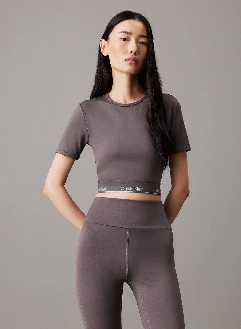 CALVIN KLEIN Cropped Gym T-shirt - Image 1