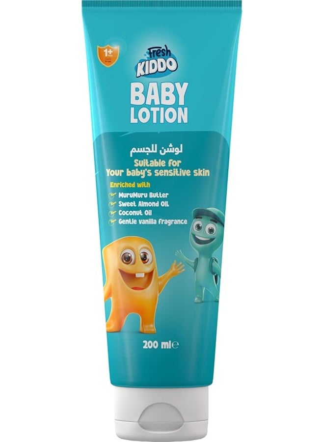 لوشن للجسم كامل من فريش كيدو خالٍ من البارابين، مناسب لجميع أنواع البشرة، 200 مل
