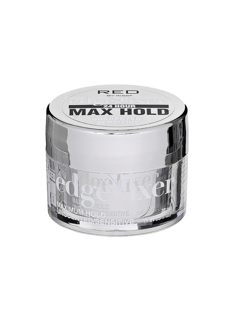 Red by Kiss Red by Kiss Edge Fixer 24 Hour Maximum Hold Edge Wax No Flaking Biotin B7 Infused Hair Gel 1.01 fl.oz (Unscented)  - Image 3