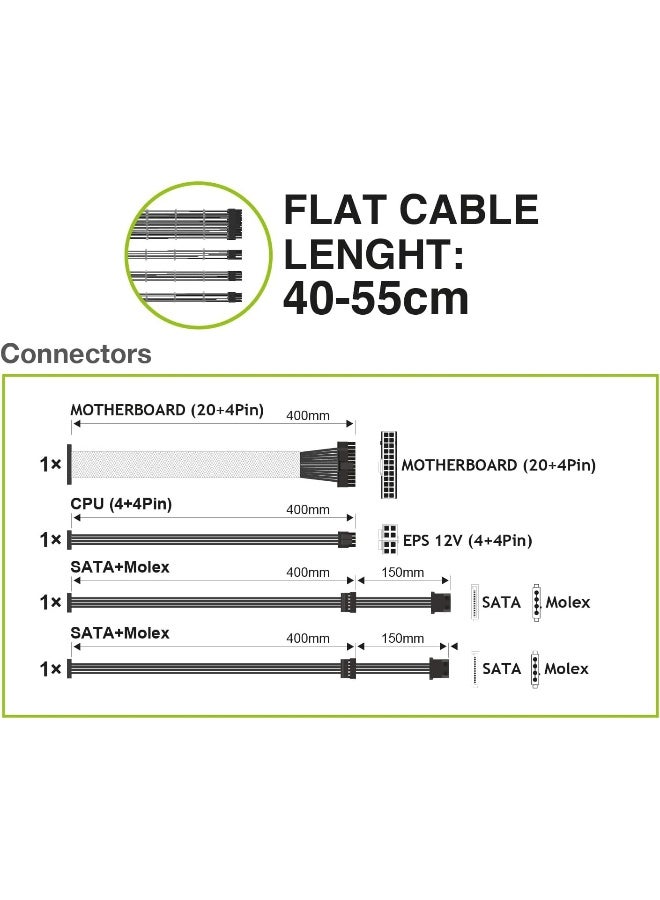 TECNOWARE Renewed - Tecnoware ATX 550W Power Supply for PC - Image 4