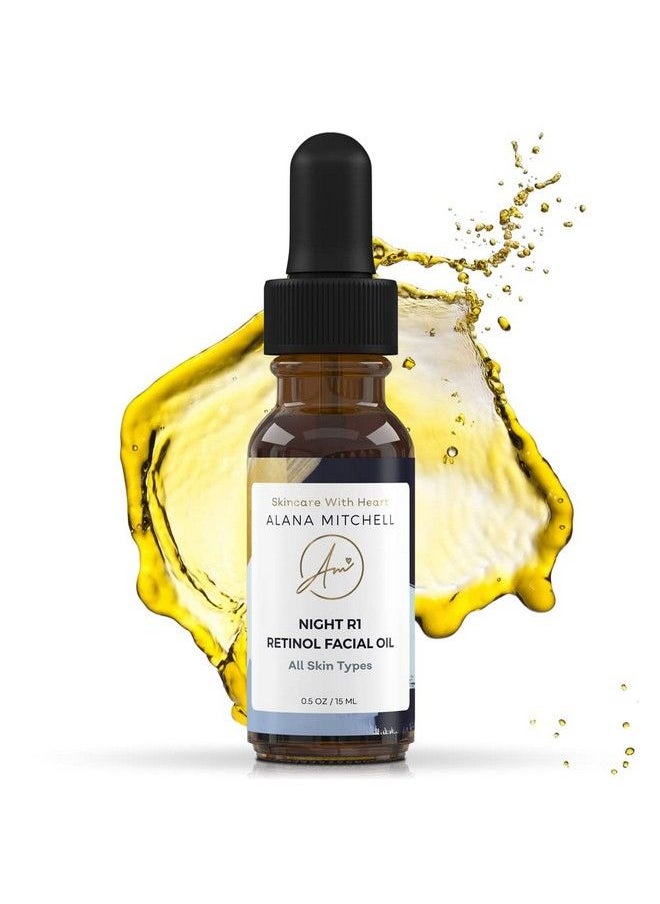 Alana Mitchell - Skin Care Retinol Serum For Face Overnight Face Serum Anti Aging Serum To Reduce Dark Spots Wrinkles & Fine Lines 100% Natural Face Oil Brightening Skin Care Facial Oil (15 Ml) - Image 1