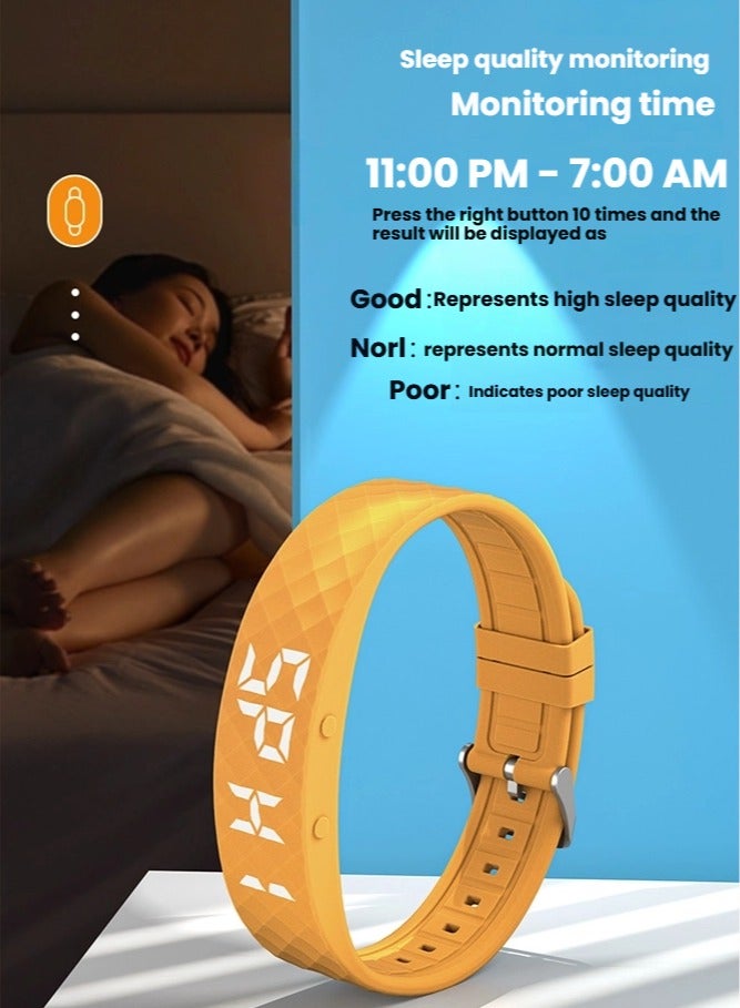 general Vibration reminder smart bracelet sleep monitoring alarm watch sports rechargeable bracelet - Image 3