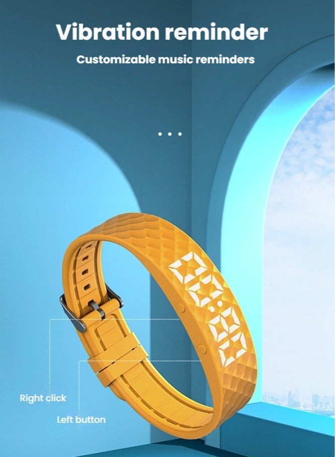 general Vibration reminder smart bracelet sleep monitoring alarm watch sports rechargeable bracelet - Image 2