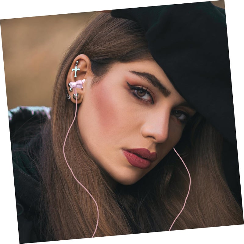 Sweatproof Magnetic Sports Earphones with Microphone Strong Bass Rose Gold - Image 4