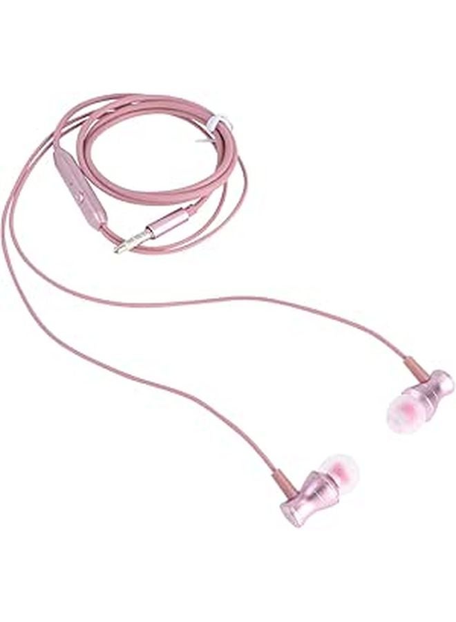 Sweatproof Magnetic Sports Earphones with Microphone Strong Bass Rose Gold - Image 1