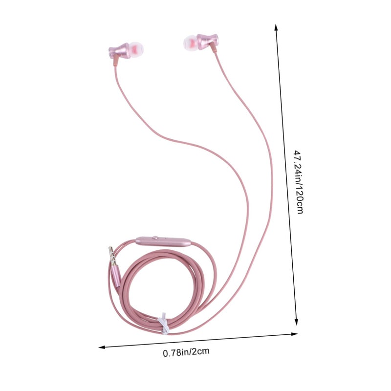 Sweatproof Magnetic Sports Earphones with Microphone Strong Bass Rose Gold - Image 3