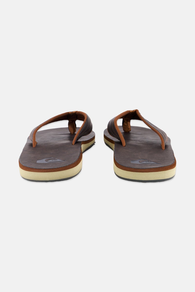 QUIKSILVER Men Carver Nubuck Slip On Slippers, Brown - Image 2