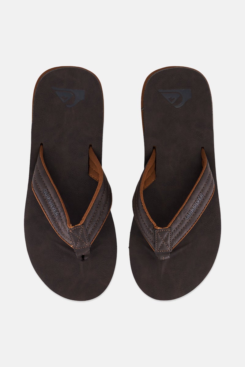 QUIKSILVER Men Carver Nubuck Slip On Slippers, Brown - Image 3