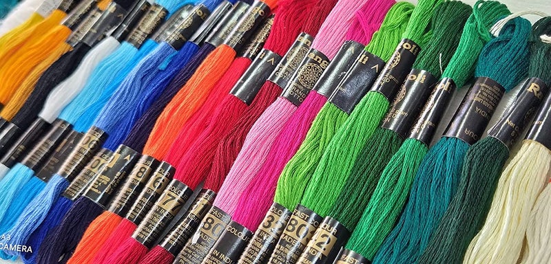 TE TE Ultimate Cross Stich Embroidery Thread Set: Premium Stranded Cotton Threads For Hand Embroidery&Craft. Create Masterpieces With Embroidery Floss Thread Skein Vibrant Colors(1St)(Pcs Of 25),150 G  - Image 2