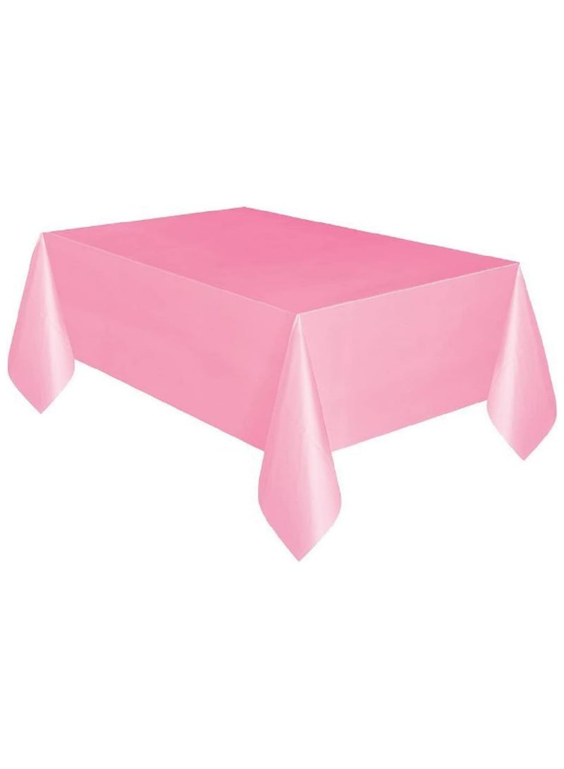 Plastic Table Cover 137cmX183cm Pink 