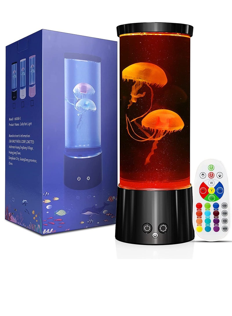 إكسفور مصباح قنديل البحر، مصباح مزاج خزان قنديل البحر متغير 17 لونًا للمنزل والمكتب وتزيين سطح المكتب للغرفة، ضوء ليلي لحوض السمك قنديل البحر، هدايا عيد الميلاد للأطفال والمراهقين والفتيات والأولاد والبالغين - Image 1