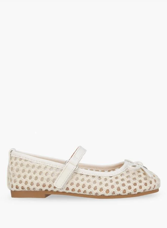 Girls Hook & Loop Ballerina Shoes