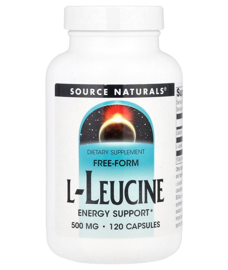 Free-Form L-Leucine 500 mg  120 Capsules