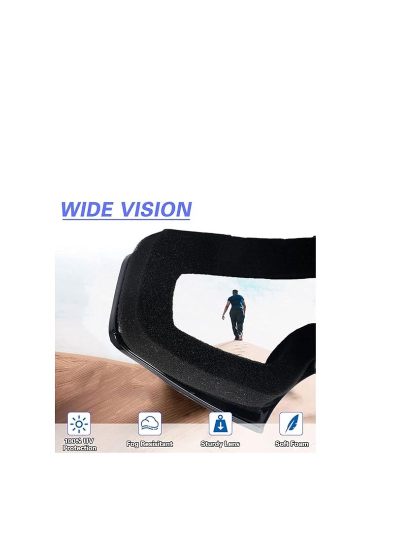 2-Pack Youth Dirt Bike Goggles for ATV and Motorcycle, Windproof and Dust Proof Racing Goggles for Kids and Adults - Image 2