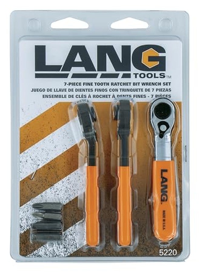Lang Tools 5220 7-Piece Fine Tooth Bit Wrench Set , Black - Image 4