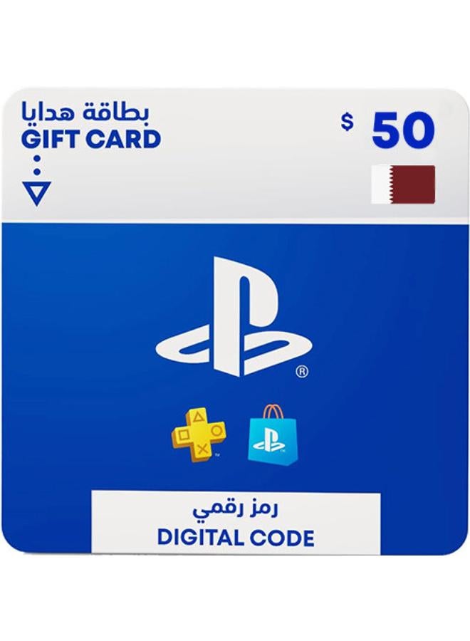 PlayStation Store Digital Code Gift Card - Qatar 50 USD