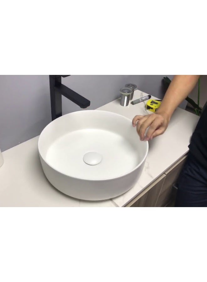 UTOPIA Counter Top Basin 360*360*120 mm, White (UK-Origin) - Image 2