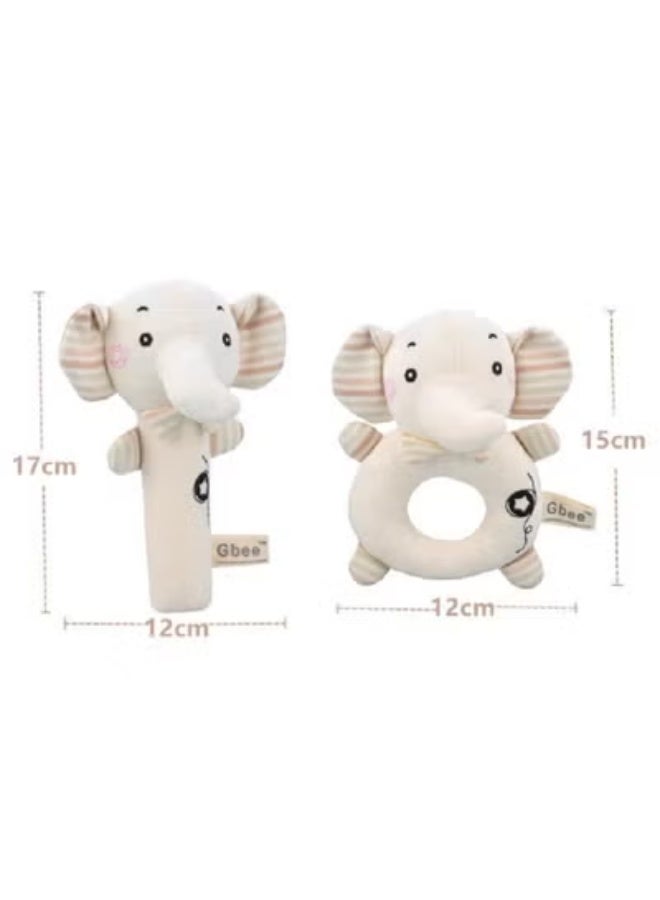 Gbee Top-Quality Material Organic Cotton Rattles Toy Set For Kids Hand Bell Infant Educational Mobiles Toys - Image 2