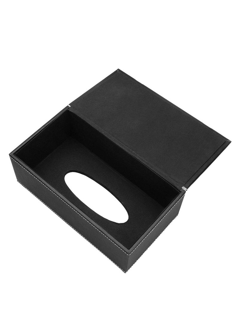 PU Leather Car Tissue Box Tissue Holder for Home Office Car Automotive Decoration - Image 5