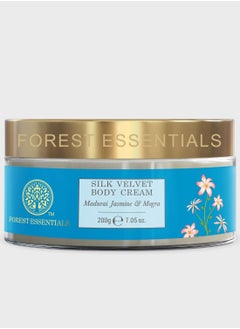 Forest Essentials Silk Velvet Body Cream Madurai Jasmine and Mogra 