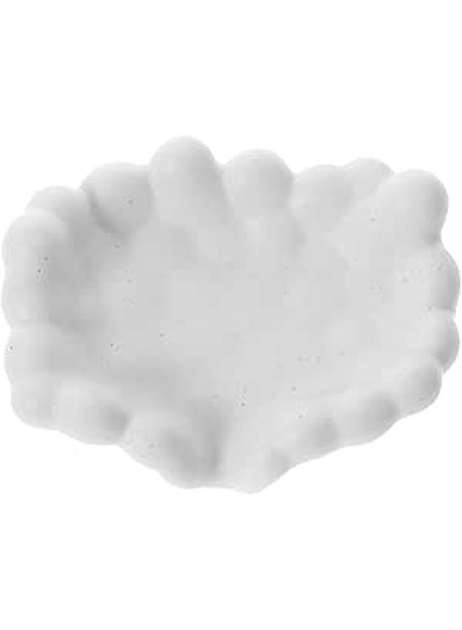 Ceramic Soap Dish Holder Wear Resistant White Tray For Shower Bathroom Household Use - Image 1