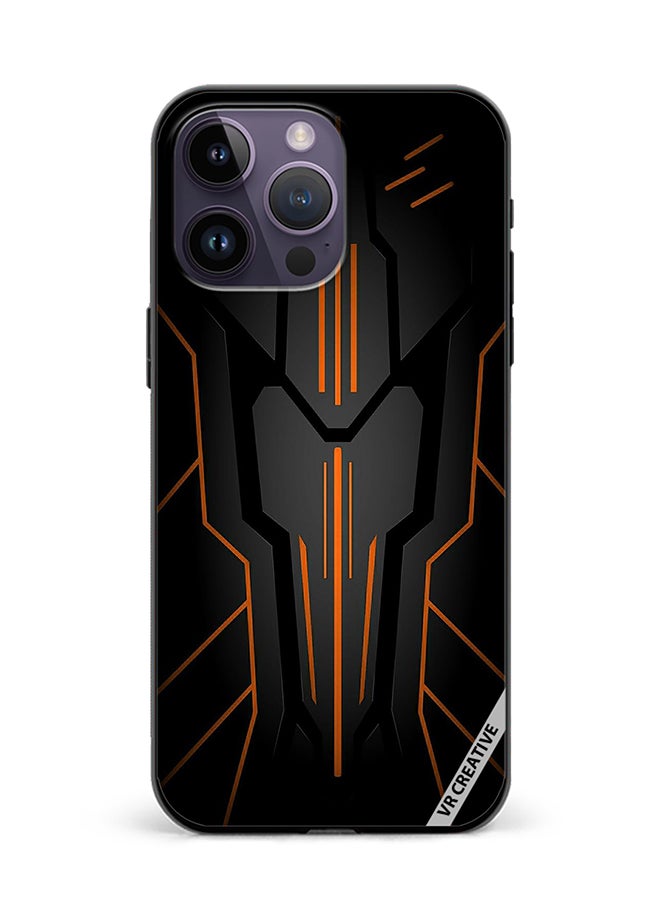 VR CREATIVE Protective Case Cover For Apple iPhone 15 Pro Black Sark Design Multicolour - Image 1