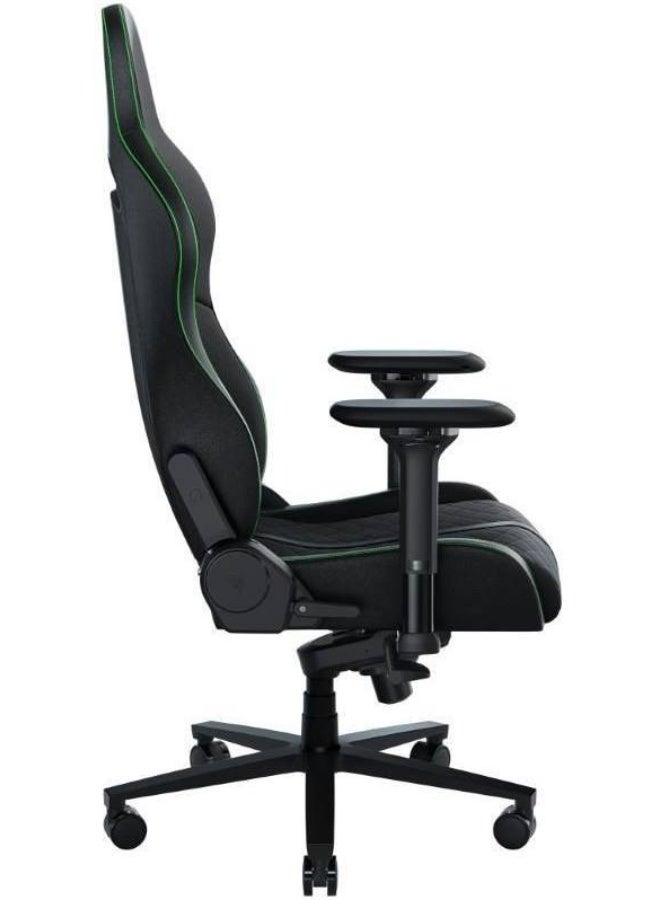 RAZER Enki Ergonomic Gaming Chair – Wide 21” Seat, Built-in Lumbar Support, Memory Foam Head Cushion, Recline 152°, Tilt & Swivel, Premium Synthetic Leather + Fabric, All-Day Comfort, Black&Green | RZ38-03720100-R3G1 - Image 5