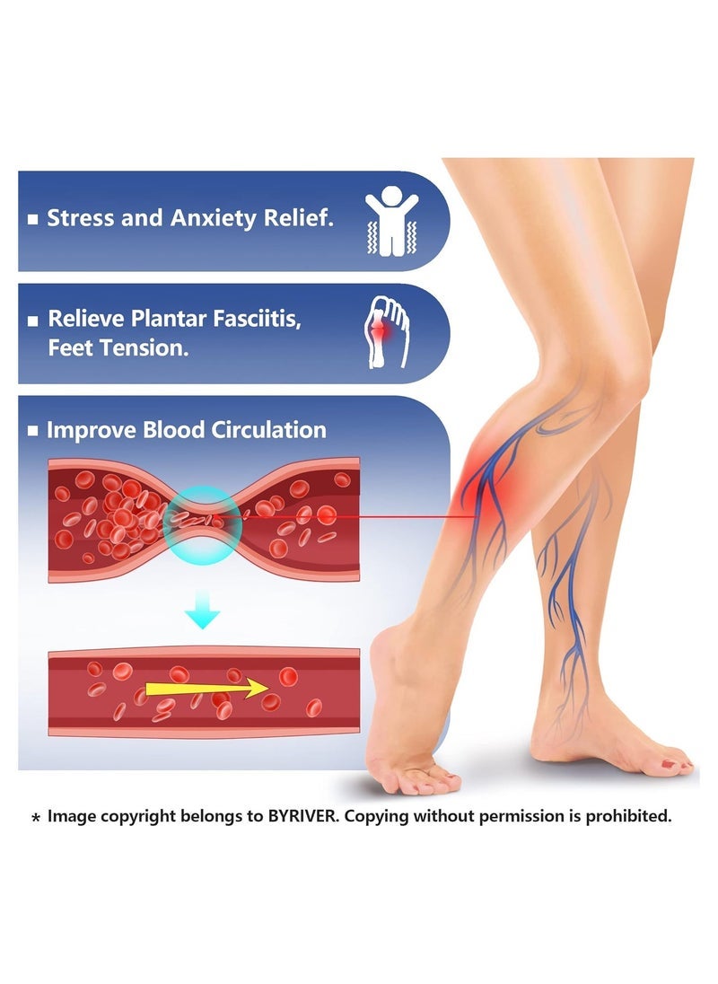 إلترازون Acupressure Foot Massager Acupoint Stimulation Massage Slippers Shoes Reflexology Sandals for Men Women, Reduce Stress Tension Promote Circulation (42-43) - Image 5