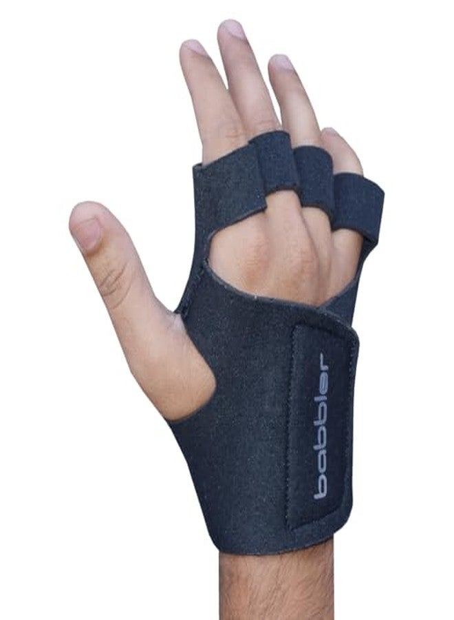 BABBLER Gym Gloves, Adder Full Neoprene Half Finger Gym Gloves for Men & Women, Gym Gloves for Men Weight Lifting, Weight Lifting Gloves, Gym Gloves Breathable (Black, Large) - Image 5