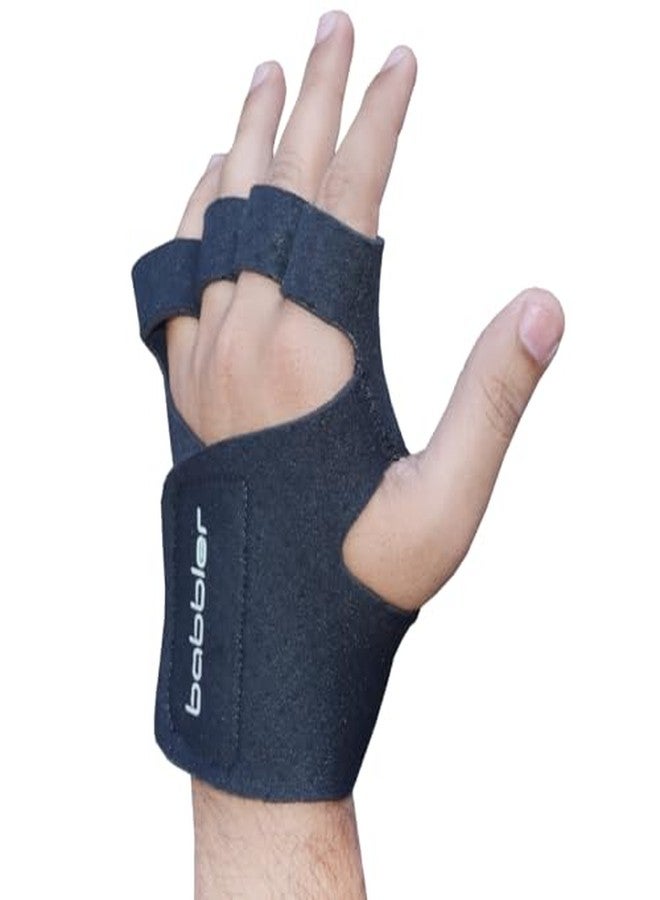 BABBLER Gym Gloves, Adder Full Neoprene Half Finger Gym Gloves for Men & Women, Gym Gloves for Men Weight Lifting, Weight Lifting Gloves, Gym Gloves Breathable (Black, Large) - Image 4