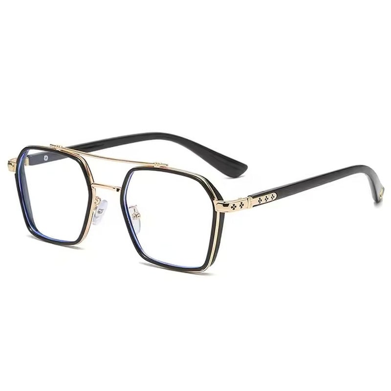 Dervin Zero Power Computer Bluelight Blocking Glasses For Men and Women | Blue Cut Computer Glasses | Anti Glare, Lightweight & Blocks Harmful Rays | Full Rim Square Glasses - Image 1