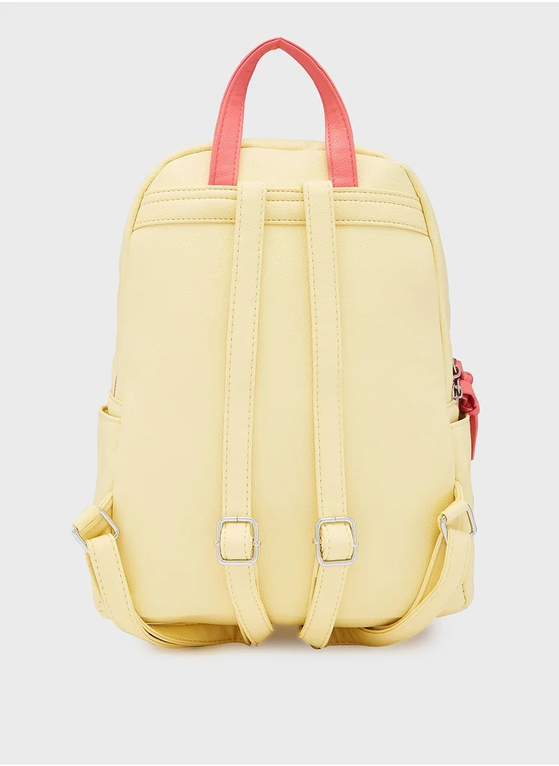 CAPRESE CAPRESE-SIA FASHION BACKPACK MEDIUM LT. YELLOW